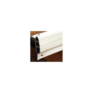 White, Medium Double Molded Vinyl Dock Edging. 10' Coil