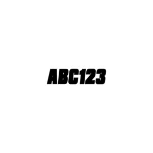 Hardline 2" Factory Matched Snowmobile Registration Kits, Solid Black