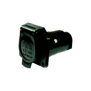 Pollack 7-Way Black Plastic Car End Socket Only