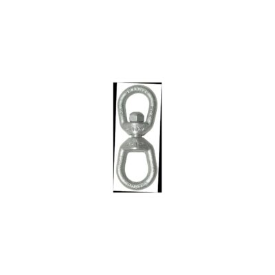 Chicago 215152 Galvanized Eye & Eye Swivel, 3/8", 1.1 Tons