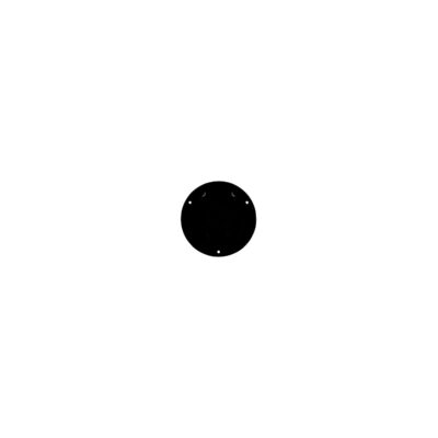Basic Round Cable Hatch, Black