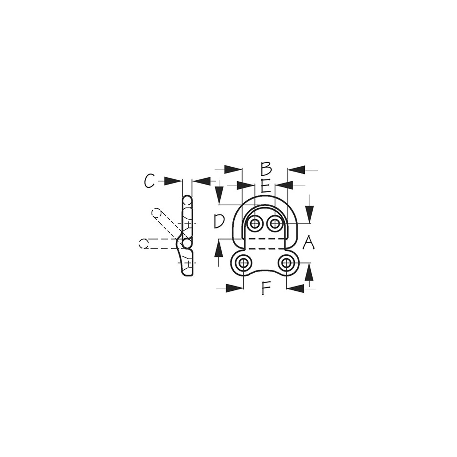 Sea-Dog 048620 Folding D-Ring - Image 2