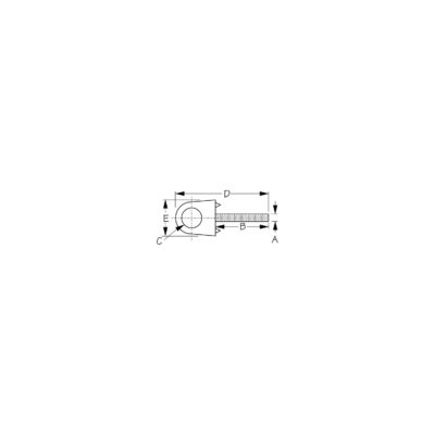Sea-Dog 0791351 Chrome Zinc Bow Eye - 3/8"