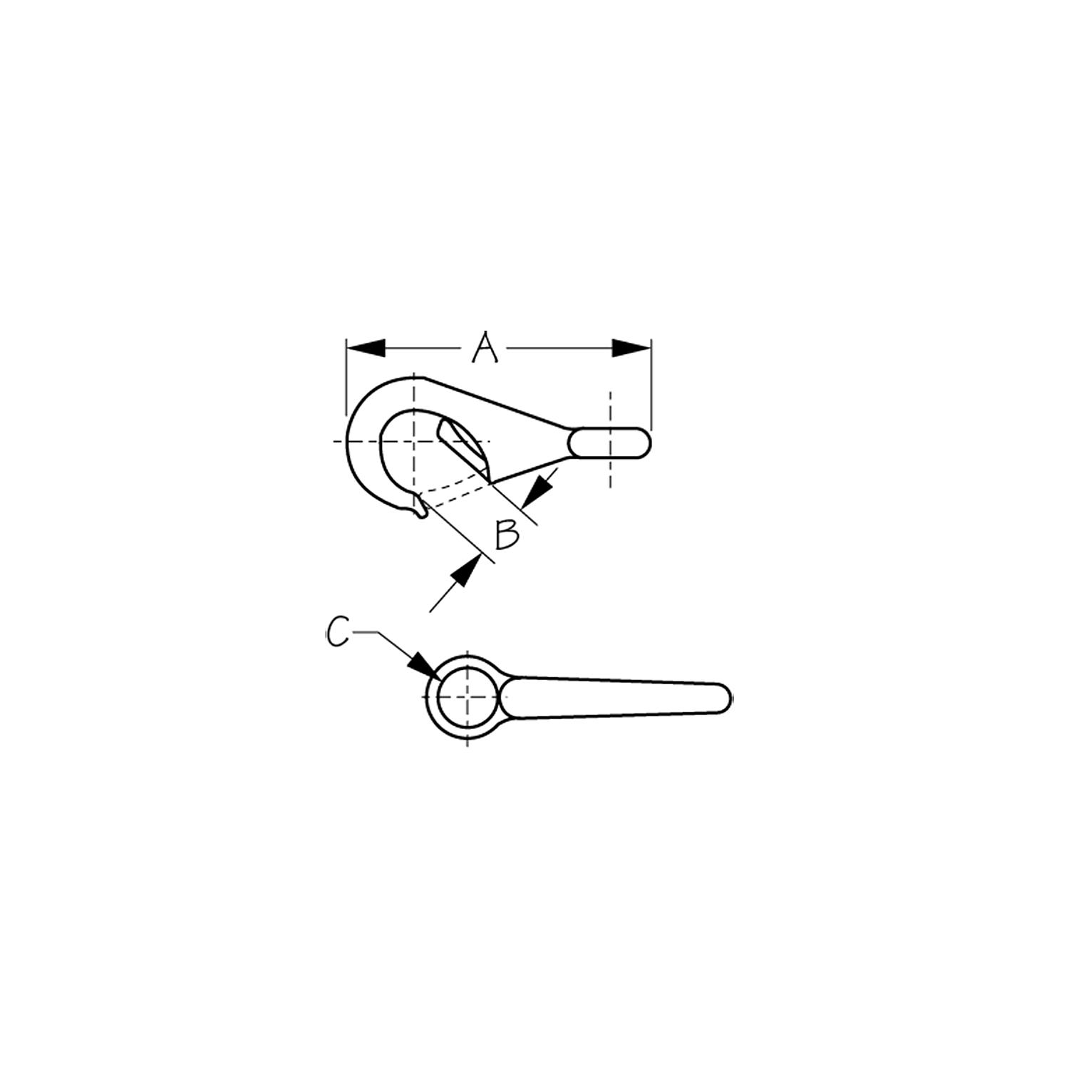 Seadog 1461231 Fast Eye Boat Snap, Stainless, Size 3 - Image 2