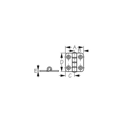 Stainless Butt Hinge-2 X 2"c - Image 2