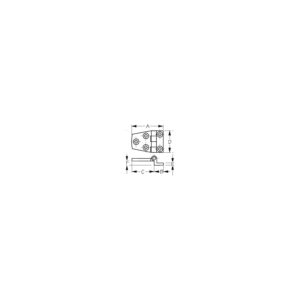 SeaDog 2053501 Offset Door Hinge, 316 Stainless, 2-1/8" x 1-1/2"