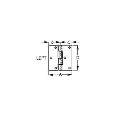 Seadog 207730-1 Lift Gate Butt Hinge, Left - Image 2