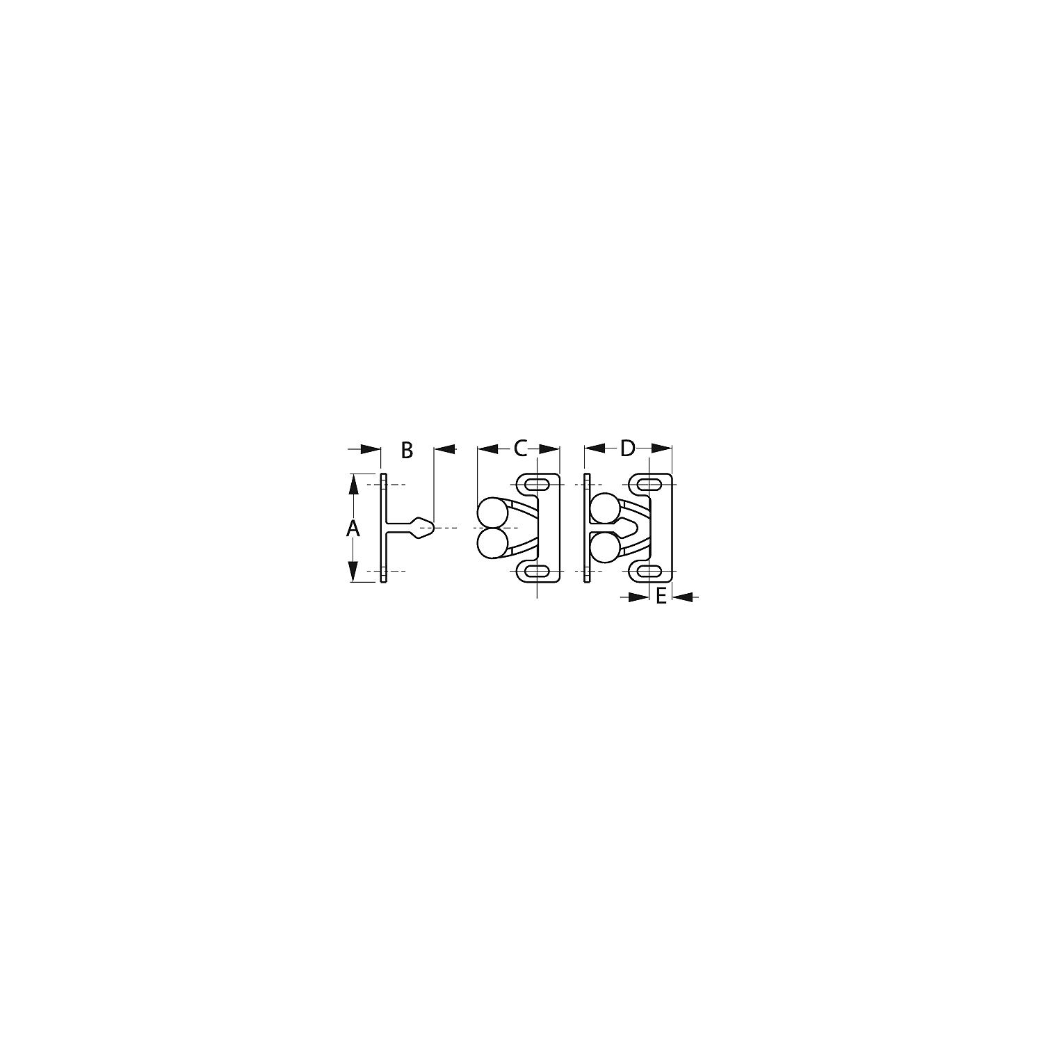 Twin Roller Door Catch - Image 2