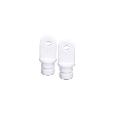Internal Eye End, 7/8" White, Pair