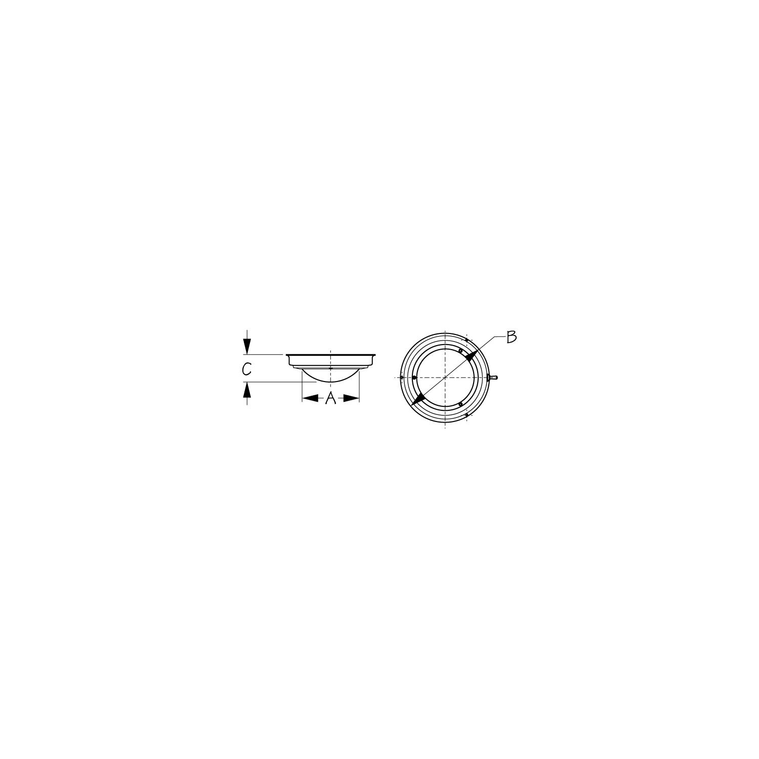 SeaDog 4002001 Stainless Steel Dome Light, 12V with On/Off Switch, 6-3/4" Dia.