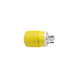 Hubbell HBL305CRP Yellow 30A 125V Locking Plug