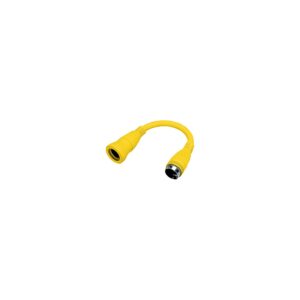 Hubbell HBL61CM71 Yellow Twist Lock Female to Twist Lock Male Adapter