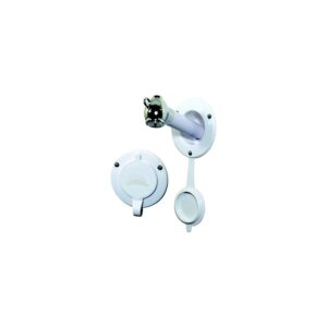 Scandvik 10750 Recessed Transom Shower For Vertical Installation With 6' White Nylon Hose