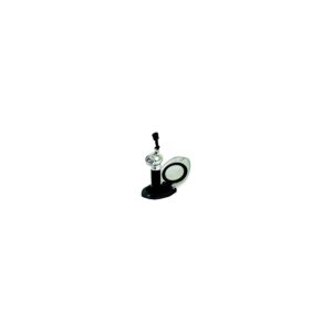 Scandvik 12124 Stainless Steel Recessed Shower Cap With Composite Cup Push-Button Sprayer Black With 6' Black Nylon Hose
