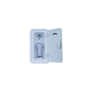 Scandvik 14126 Vertical Shower Box, White Sprayer With 6' White Nylon Hose