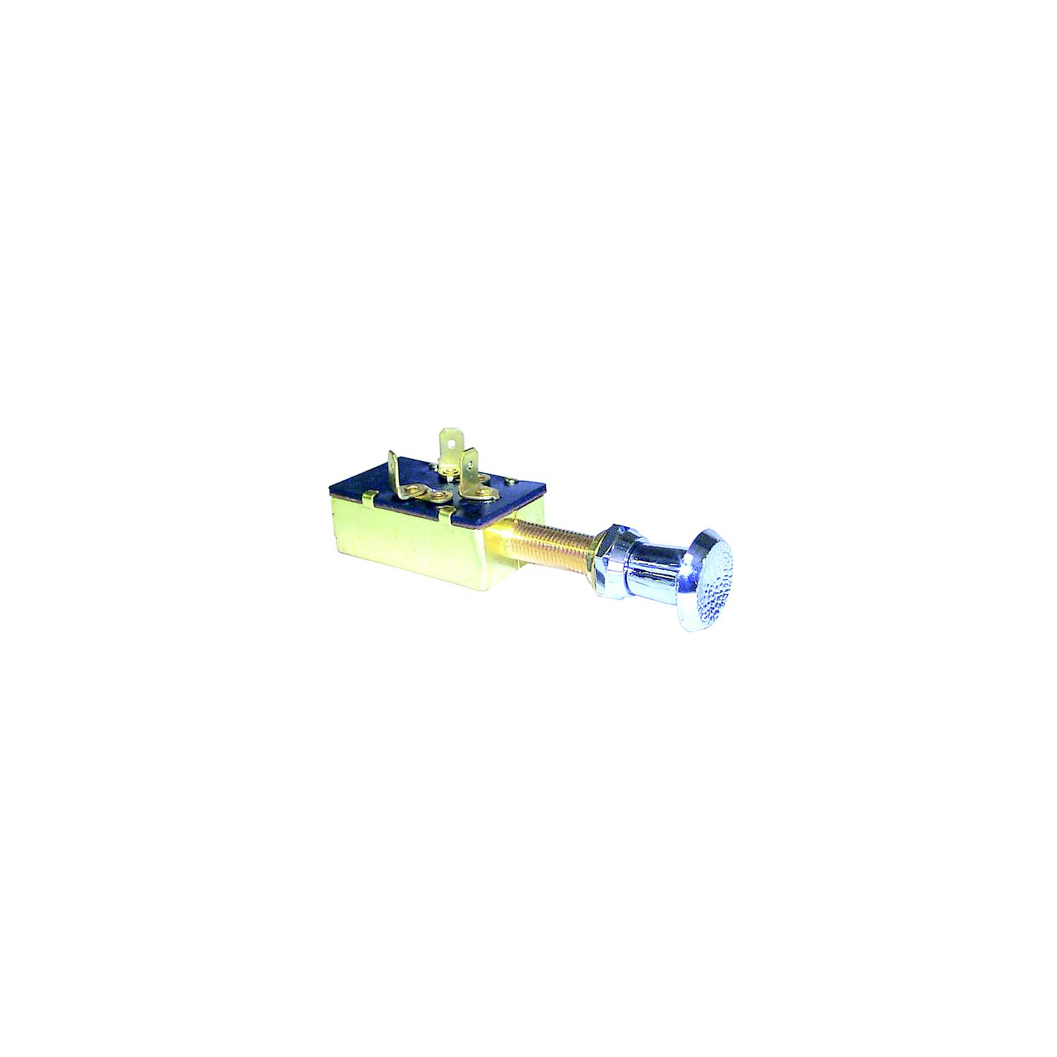 Sierra MP39590 On/Off/On SPDT 4 Blade Terminal Heavy Duty Push Pull Switch | Chrome & Plastic Knob - Image 2