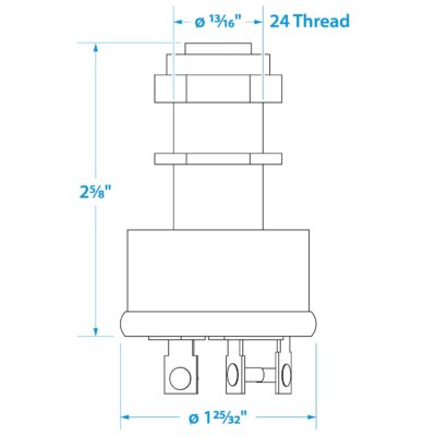 3 Position Heavy Duty Ignition Starter Switch - Image 3