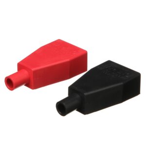 Seachoice Standard Type Battery Terminal Covers (Set Includes 1 Red and 1 Black) Fit Terminals Without Wing Nut