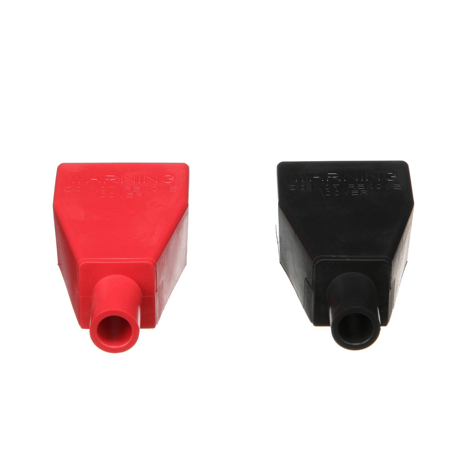 Seachoice Standard Type Battery Terminal Covers (Set Includes 1 Red and 1 Black) Fit Terminals Without Wing Nut - Image 3