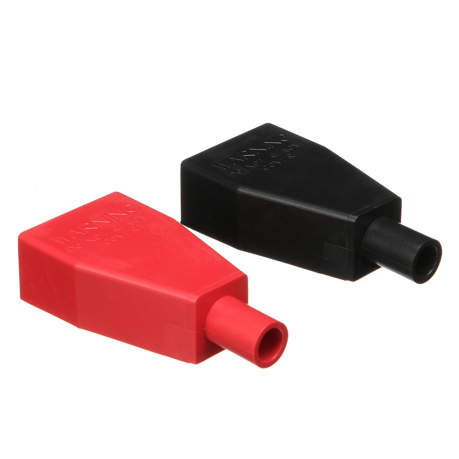 Seachoice Standard Type Battery Terminal Covers (Set Includes 1 Red and 1 Black) Fit Terminals Without Wing Nut - Image 7