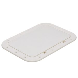 Seachoice 39121 Polypropylene 7" x 11" ID Pry-Out Type Hatch-White