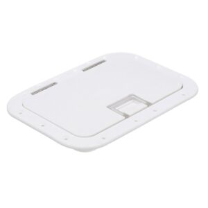 Seachoice 39141 Polypropylene 7" x 11" ID Hatch With Molded in 100 Degree Stainless Steel Hinge