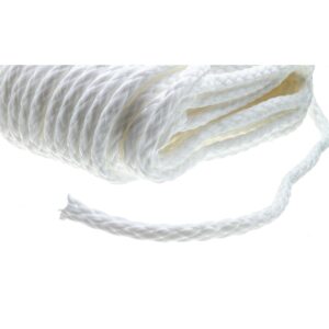 Seachoice 40211 Hollow Braid Polypropylene Anchor Line, White, 3/8" x 75'