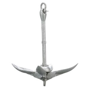Seachoice 41030 Galvanized Folding Grapnel Anchor, 9 lbs.