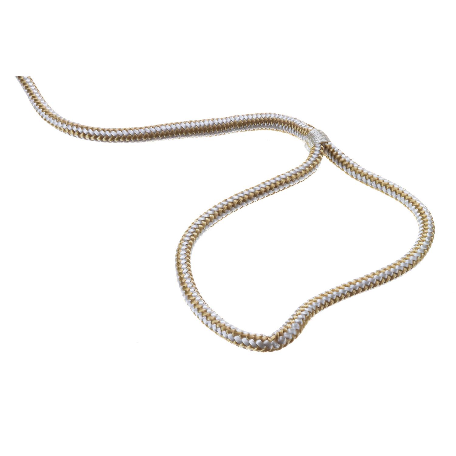 Seachoice Double Braided Nylon Fender Line 1/4" x 6', Gold/White (2 Per Pack) - Image 4
