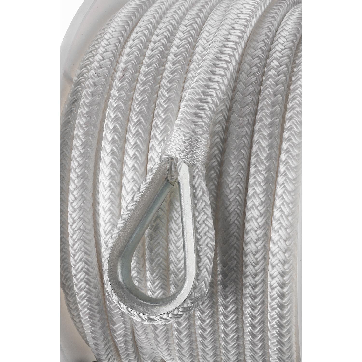 Seachoice Double Braid Nylon Anchor Line, White - Image 4