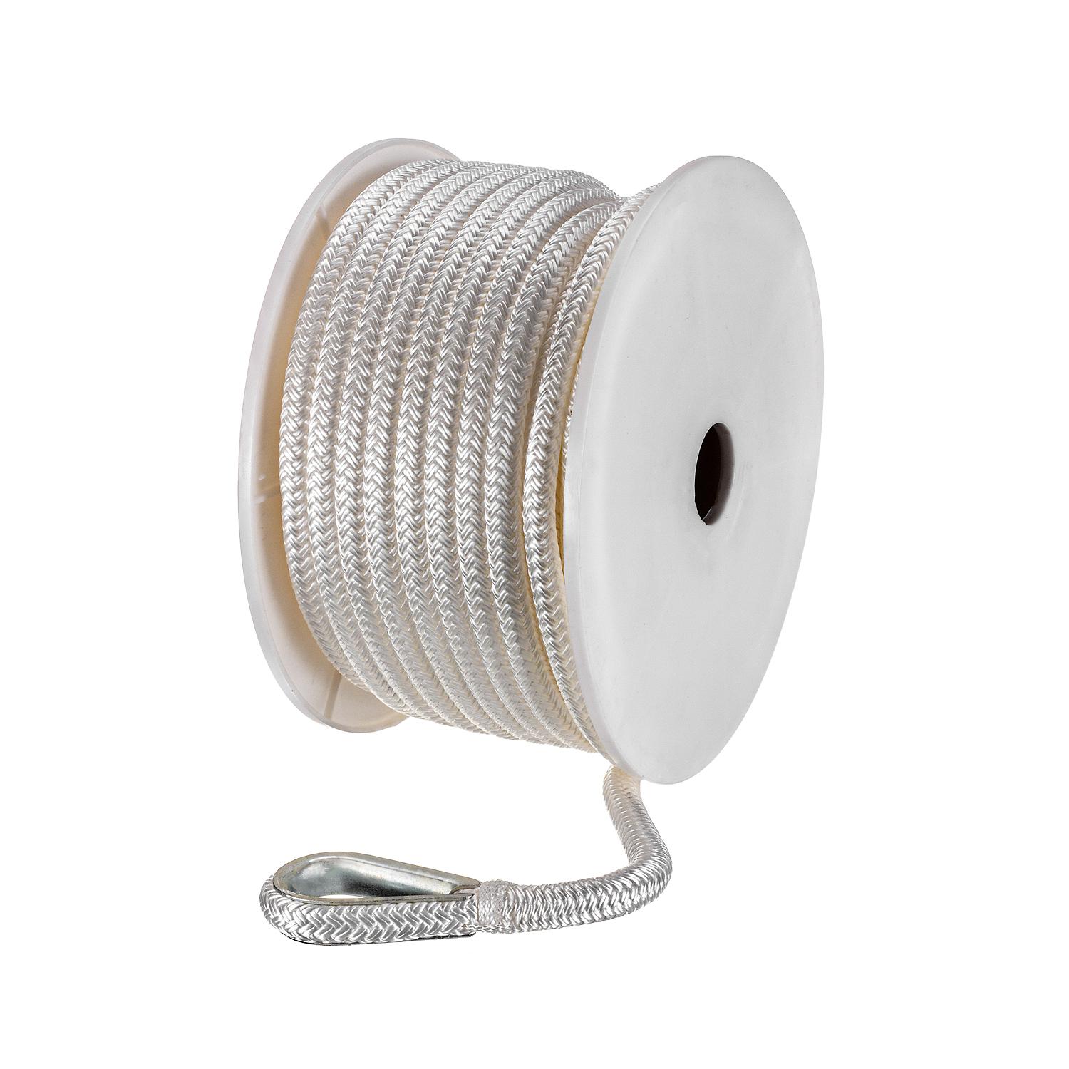 Seachoice Double Braid Nylon Anchor Line, White - Image 3