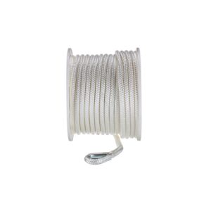 Seachoice Double Braid Nylon Anchor Line, White