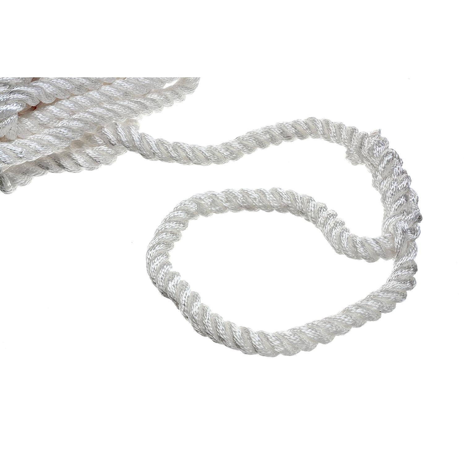 Seachoice 3-Strand Twisted Nylon Dock LineWhite - Image 2