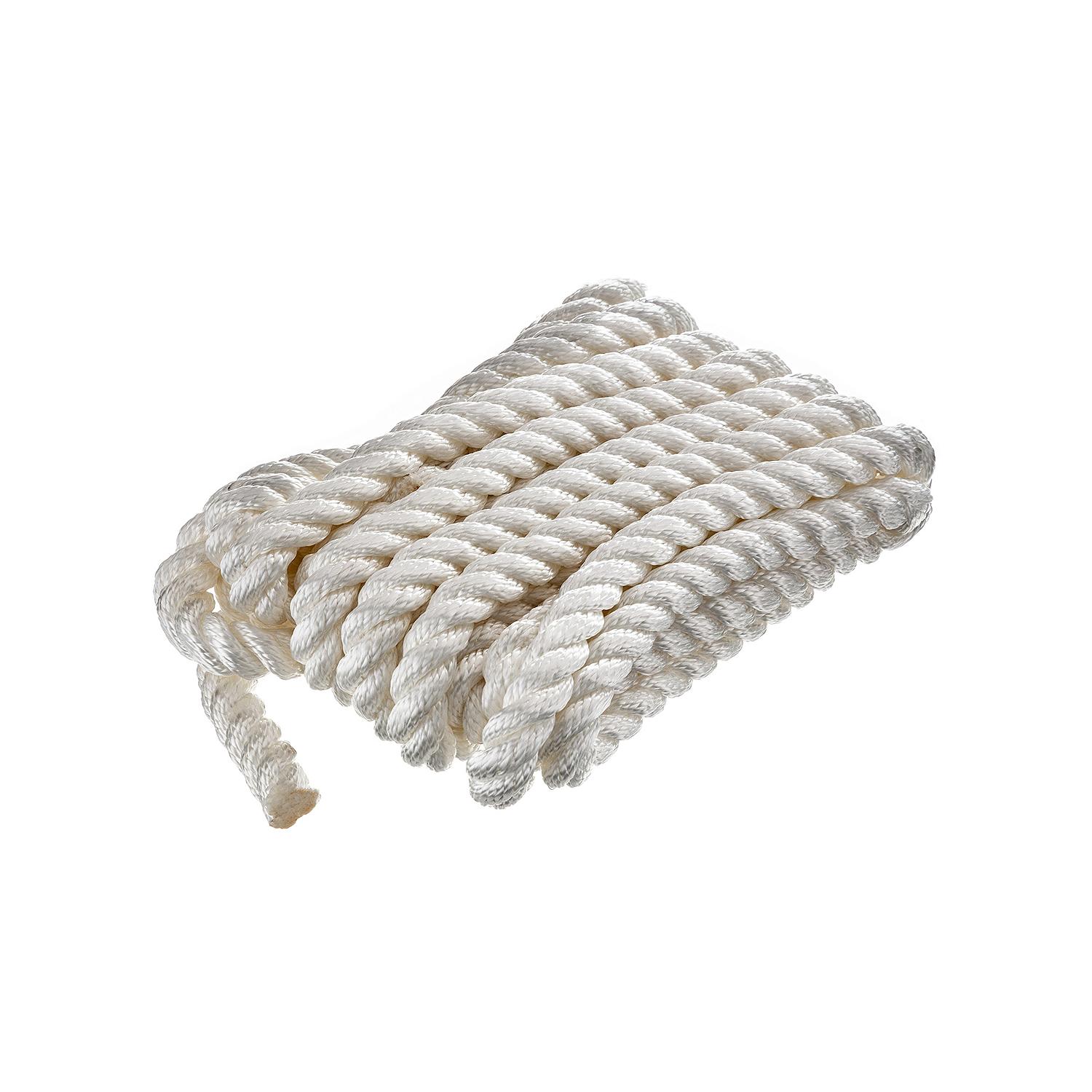 Seachoice 3-Strand Twisted Nylon Dock LineWhite - Image 3