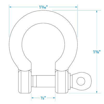 Seachoice Stainless Steel Anchor Shackle - Image 3