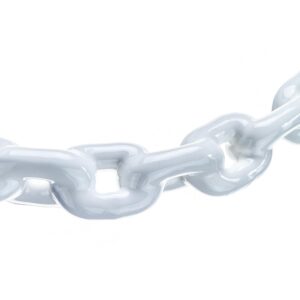 Seachoice White PVC Coated Galvanized Anchor Lead Chain 1/4" x 4'