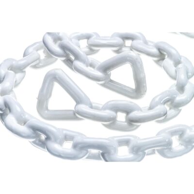 Seachoice White PVC Coated Galvanized Anchor Lead Chain 5/16" x 5' - Image 2