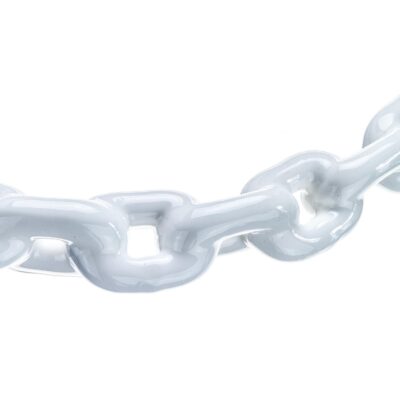 Seachoice White PVC Coated Galvanized Anchor Lead Chain 5/16" x 5' - Image 3
