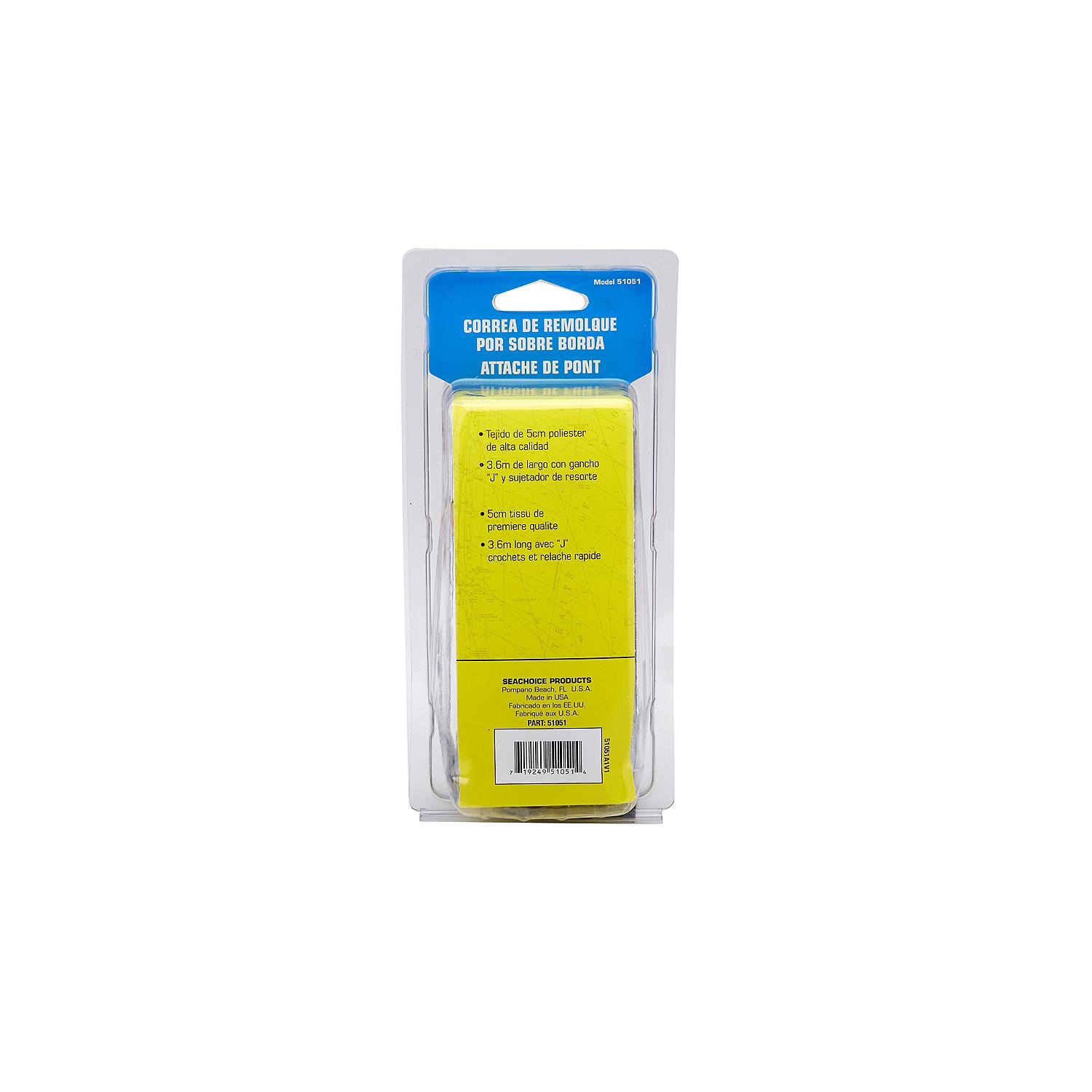 Seachoice Premium Gunwale Trailer Tie Down Strap 2" Wide - Black - Image 4