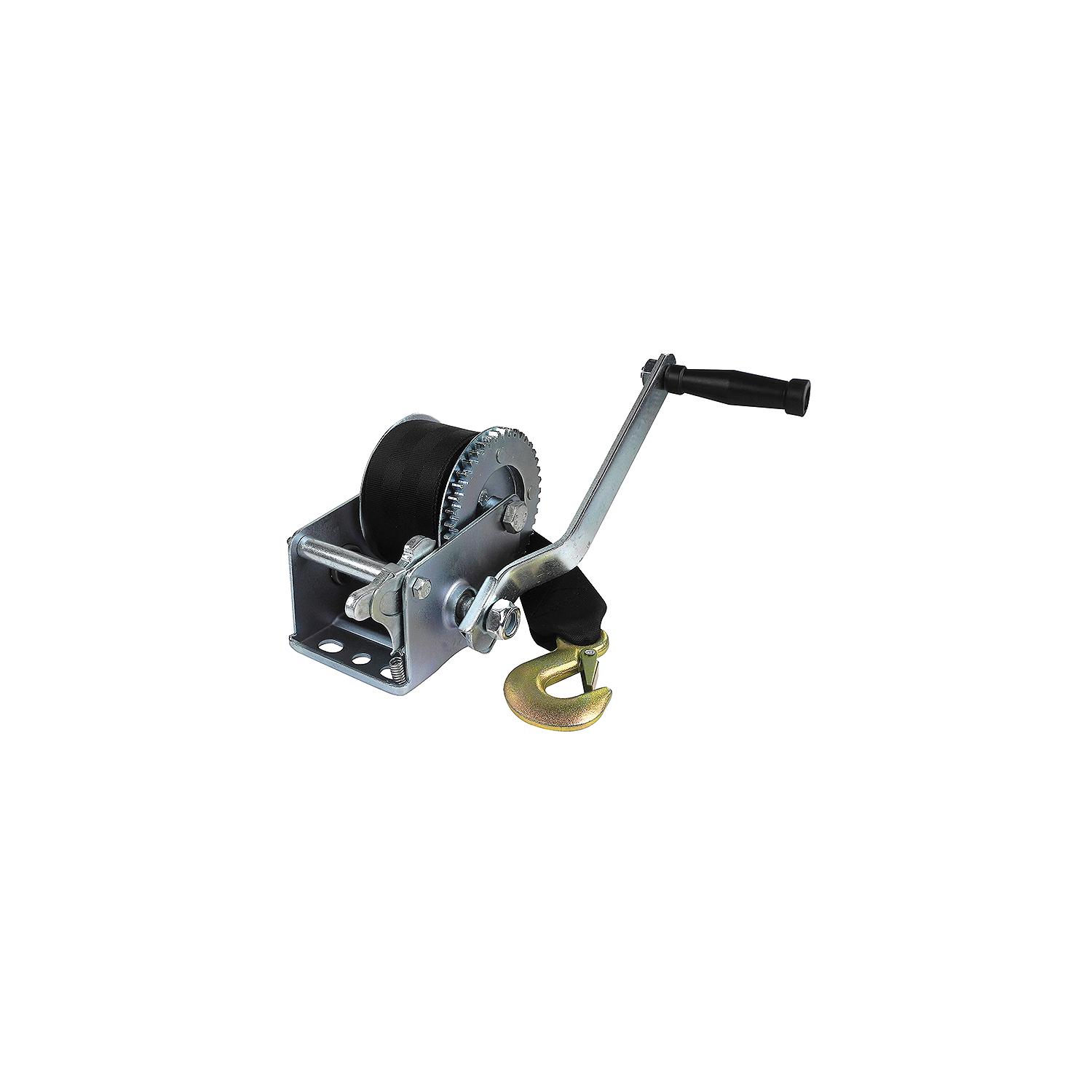 Seachoice 52131 800 Lb. Manual Trailer Winch, 1-Speed, 16-Ft. Strap w/Snap Hook - Image 7