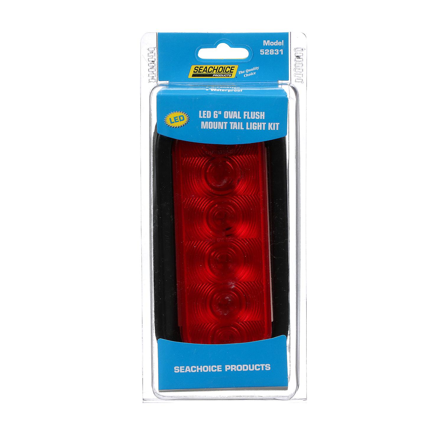 Seachoice 52831 LED 6" Oval Sealed Tail Light Kit For Flush Mount - Image 3
