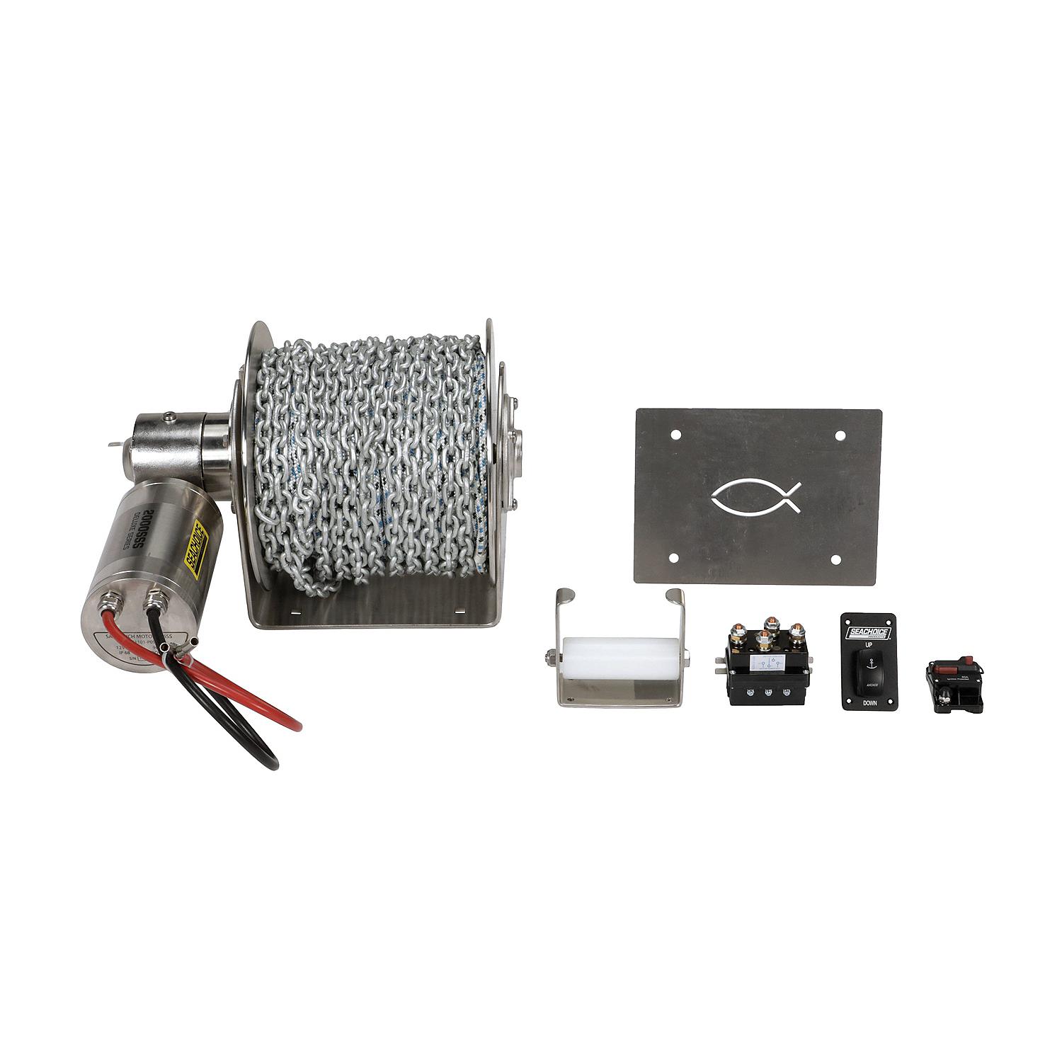 Seachoice 53727 Stainless Steel Drum Winch Kit, Deluxe Series 2000 - Image 2