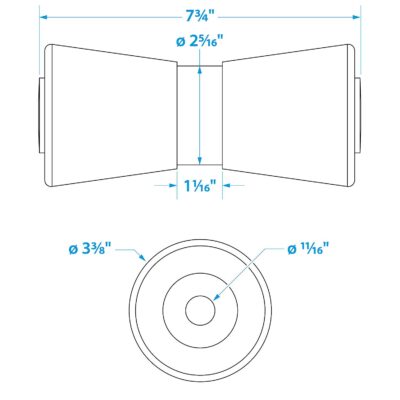 Heavy Duty Keel Roler-8 -5/8 Id(Bulk)