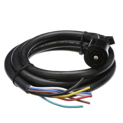 7-Way Trailer Wiring 8' Cable With 7-Way Molded Connector - Image 6