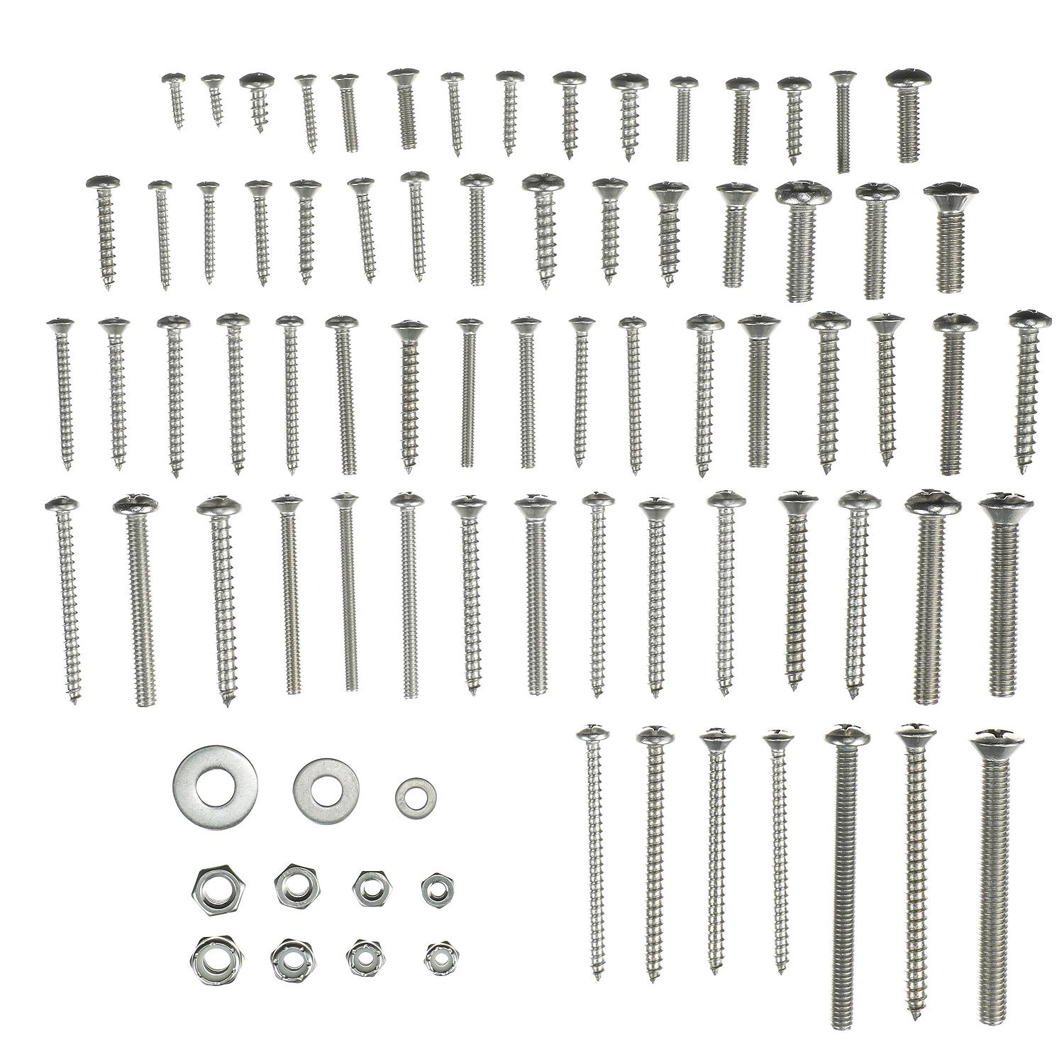 Seachoice Stainless Steel Tapping And Machine Screw Kit - 1008 Piece - Image 3
