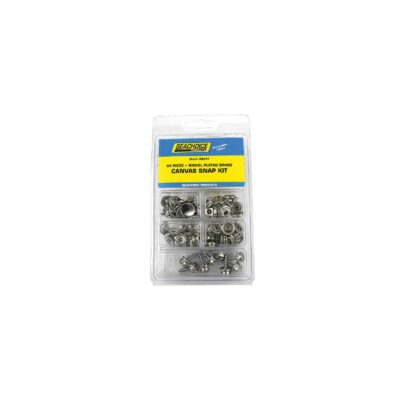 Seachoice 59441 Nickel Plated Brass Canvas Snap Kit - 64 Piece - Image 4