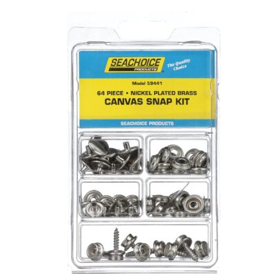 Seachoice 59441 Nickel Plated Brass Canvas Snap Kit - 64 Piece - Image 3