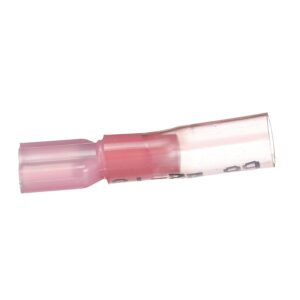 Seachoice 60271 3-to-1 Heat Shrink Insulated Quick Disconnect, 22-18 Ga., 0.250" Female, Red, 25-Pack