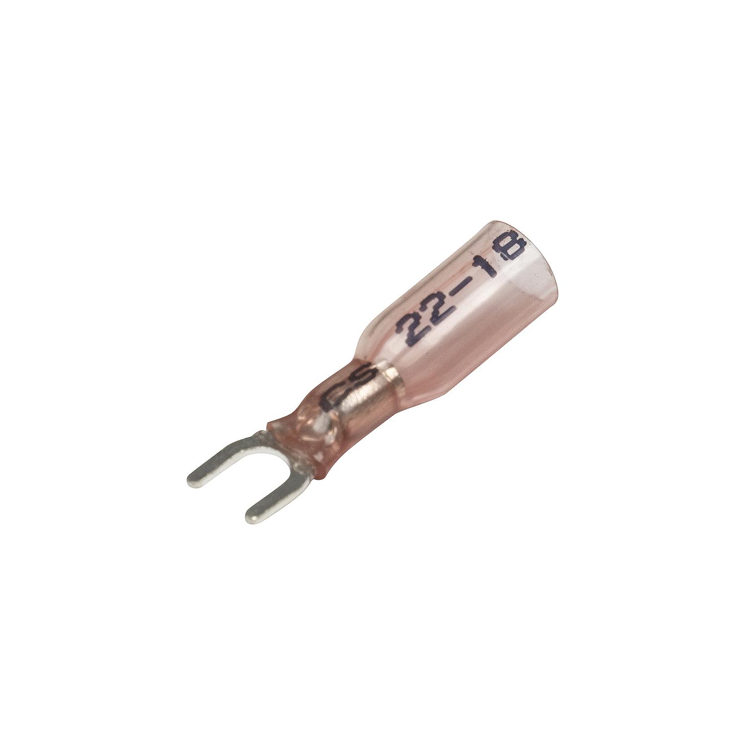 Seachoice 64034 3-To-1 Heat Shrink Spade Terminal - 22-18 Ga., #10 Stud, 25/Bag - Image 2