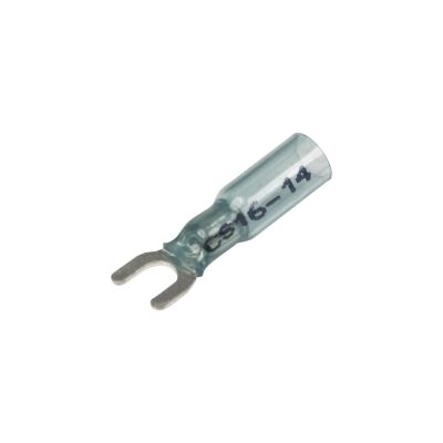 Seachoice 64038 3-To-1 Heat Shrink Spade Terminal - 16-14 Ga., #10 Stud, 25/Bag